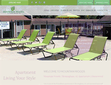 Tablet Screenshot of liveatmountainwoods.com